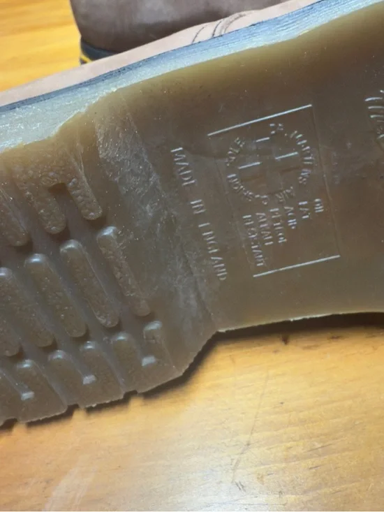 Dr Martens Alan II Made in England Brown Nubuck Shoes UK 7 US 8 EU 41 VERY RARE - Picture 5 of 7